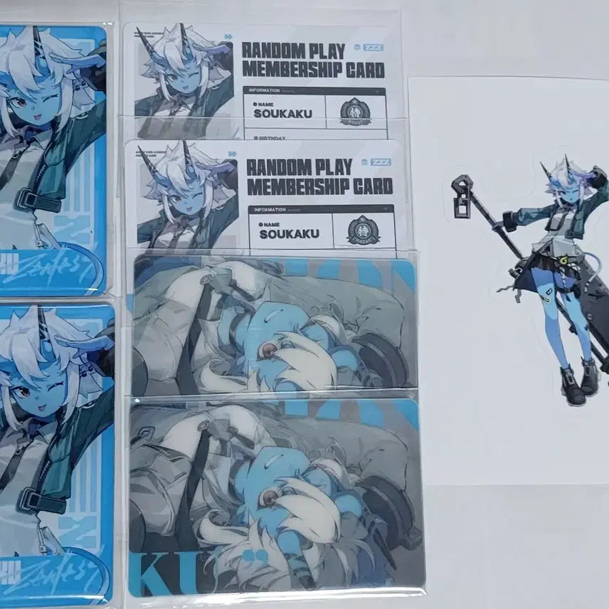 [BUNJANG] Zenless Zone Zero Soukaku Lenticular Card, ID Card, Sticker Bundle Set / 젠레스 존 제로 소우카쿠 렌티큘러 카드 ID 카드 스티커 일괄