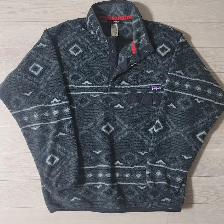 [BUNJANG] Patagonia Synchilla Lightweight Aztec Fleece Jacket / [M] 파타고니아 신칠라 라이트웨이트 아즈텍 블랙/그레이