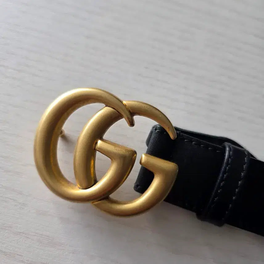[BUNJANG] Gucci GG Marmont Belt Black 3cm Size 90 / 구찌 GG마몽 벨트 블랙 3cm 90사이즈