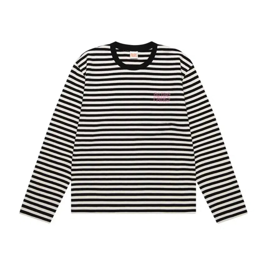 [BUNJANG] Pairs Striped Tee Black / 새상품 페얼스 스트라이프티 블랙
