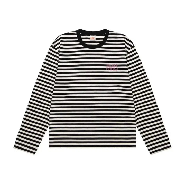 [BUNJANG] Pairs Striped Tee Black / 새상품 페얼스 스트라이프티 블랙