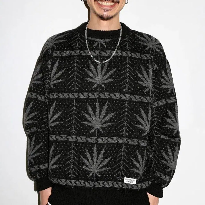 [BUNJANG] Wacko Maria High Times Wool Knit / 와코마리아 하이타임 울 니트