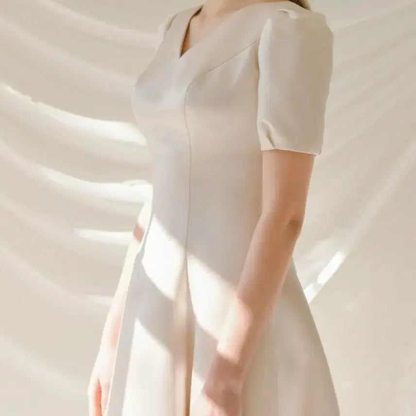 [BUNJANG] Mikado Silk Wedding Dress (Size M) / 셀프웨딩드레스, 피로연드레스, 실크드레스, M사이즈