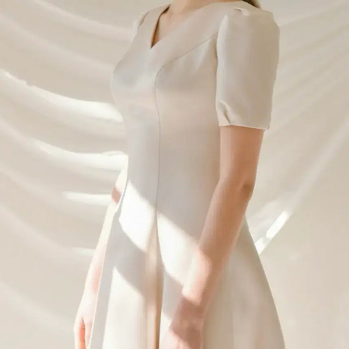 [BUNJANG] Mikado Silk Wedding Dress (Size M) / 셀프웨딩드레스, 피로연드레스, 실크드레스, M사이즈