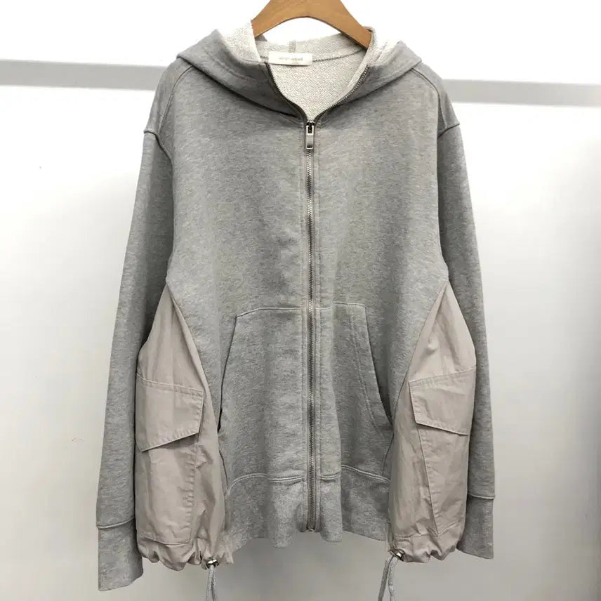 [BUNJANG] WWW We Will Nylon String Hooded Zip-up Jumper / WWW 웬위윌 나일론 스트링 후드 집업 점퍼 F