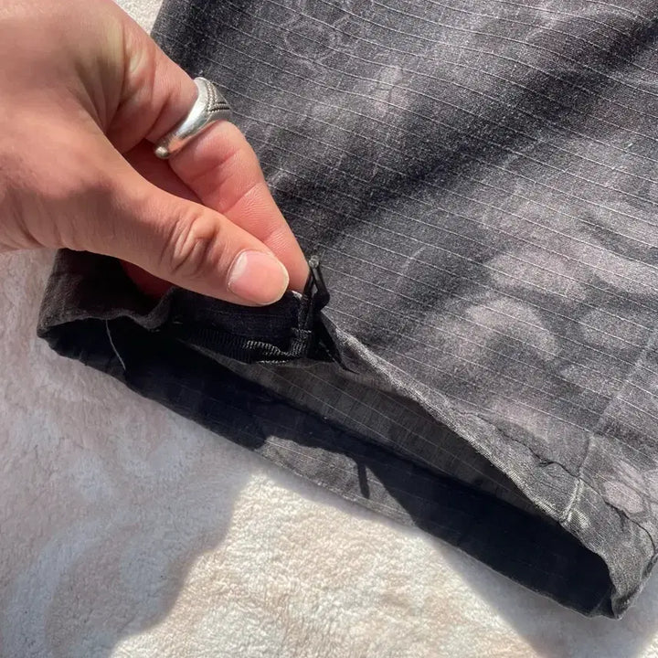 [BUNJANG] Black Tactical Camo Cargo Pants / 블랙 택티컬 카모 카고팬츠