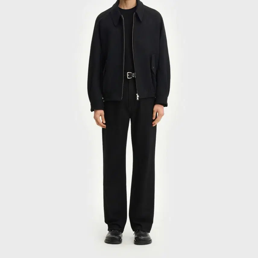 [BUNJANG] Vellie Diagonal Heavy Wool Jacket - Matt Black / 벨리에 다이에그널 헤비 울 자켓 - 매트 블랙