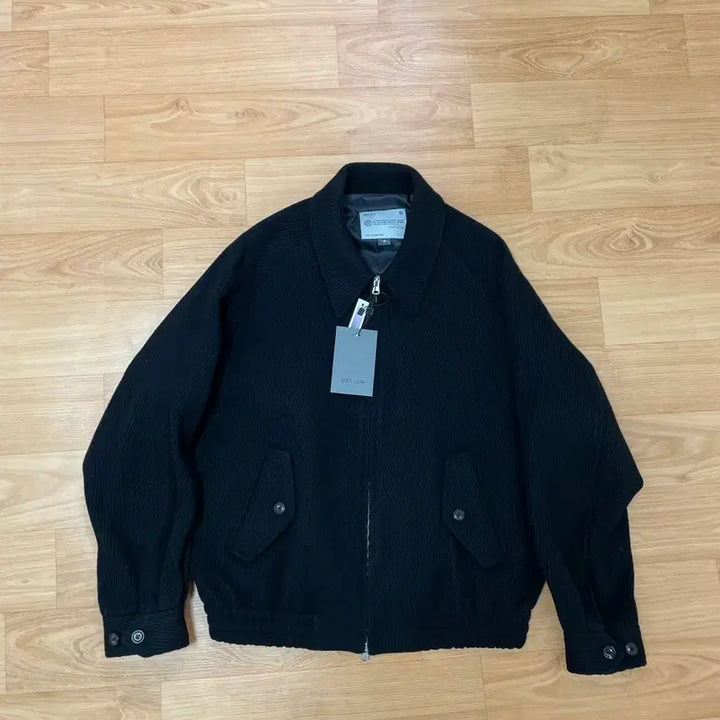 [BUNJANG] Vellie Diagonal Heavy Wool Jacket - Matt Black / 벨리에 다이에그널 헤비 울 자켓 - 매트 블랙