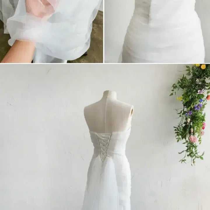 [BUNJANG] Bridal Shower Mermaid Dress / 브샤, 브라이덜샤워드레스 원피스 셀프웨딩촬영 머메이드드레스
