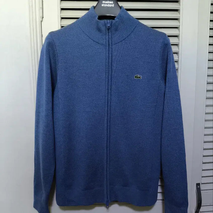 [BUNJANG] Lacoste Merino Wool Zip-Up Knit / 95 라코스테 메리노 집업 니트