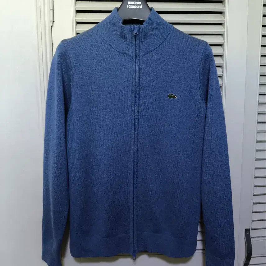 [BUNJANG] Lacoste Merino Wool Zip-Up Knit / 95 라코스테 메리노 집업 니트
