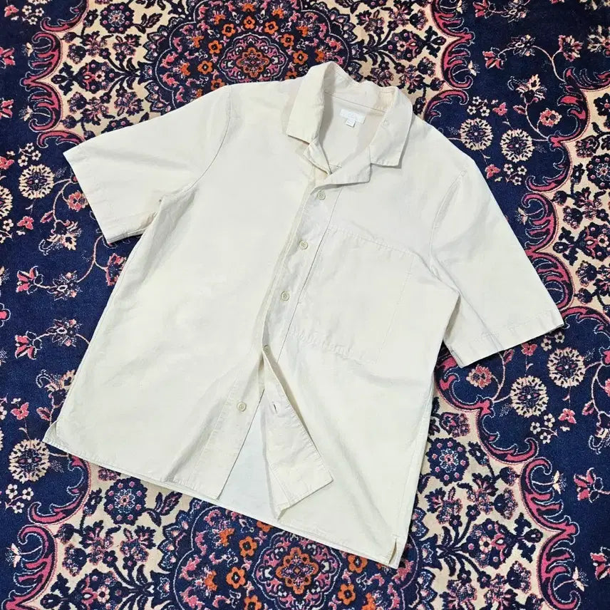 [BUNJANG] COS Kara Neck Loose Fit Short Sleeve Shirt L Size / 코스(COS) 카라넥 루즈핏 반팔 셔츠 L size