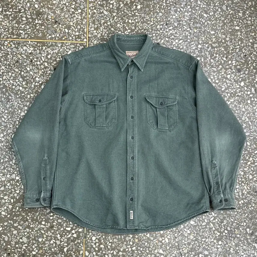 [BUNJANG] Woolrich Cotton Work Shirt / 9~00s 울리치 코튼 워크 셔츠 L