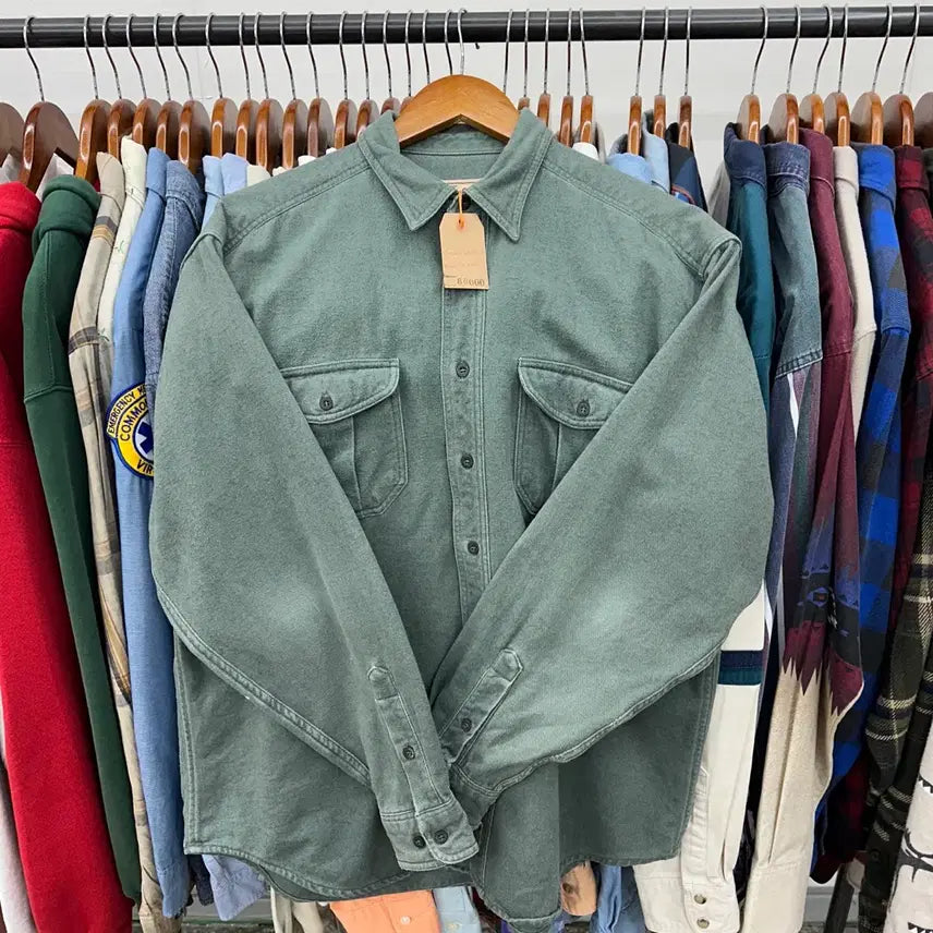 [BUNJANG] Woolrich Cotton Work Shirt / 9~00s 울리치 코튼 워크 셔츠 L