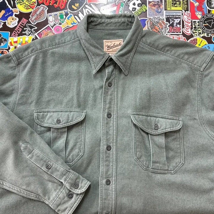 [BUNJANG] Woolrich Cotton Work Shirt / 9~00s 울리치 코튼 워크 셔츠 L