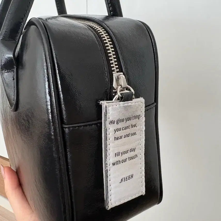 [BUNJANG] NIEEH Square Bag Black Shoulder Bag / 니히 스퀘어백 제니가방 블랙