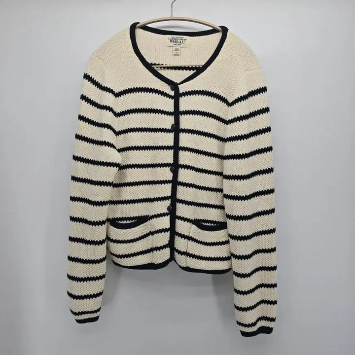 [BUNJANG] WHO.A.U Stripe Cardigan / WHO.A.U 스트라이프 가디건 A30037