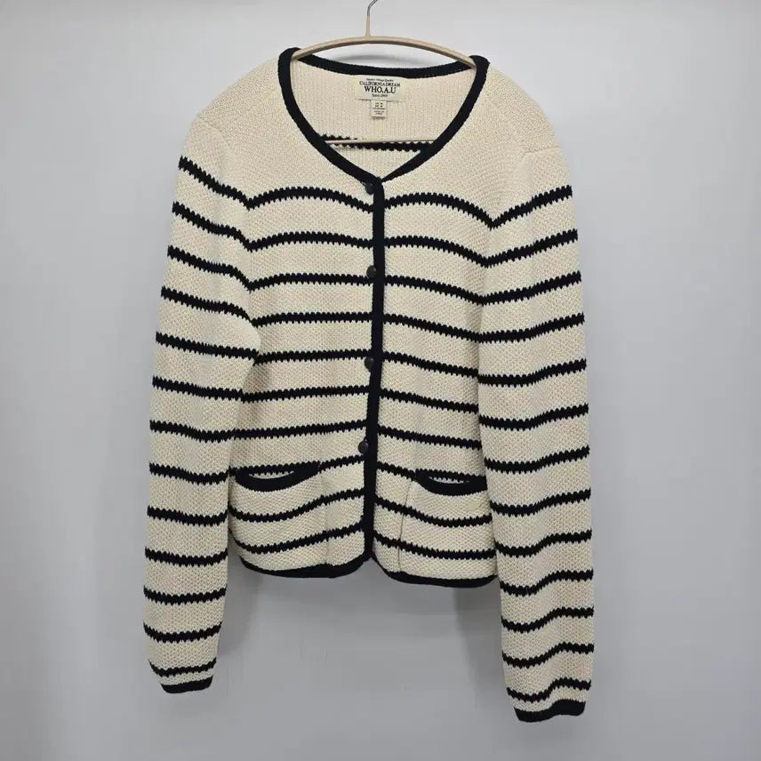 [BUNJANG] WHO.A.U Stripe Cardigan / WHO.A.U 스트라이프 가디건 A30037