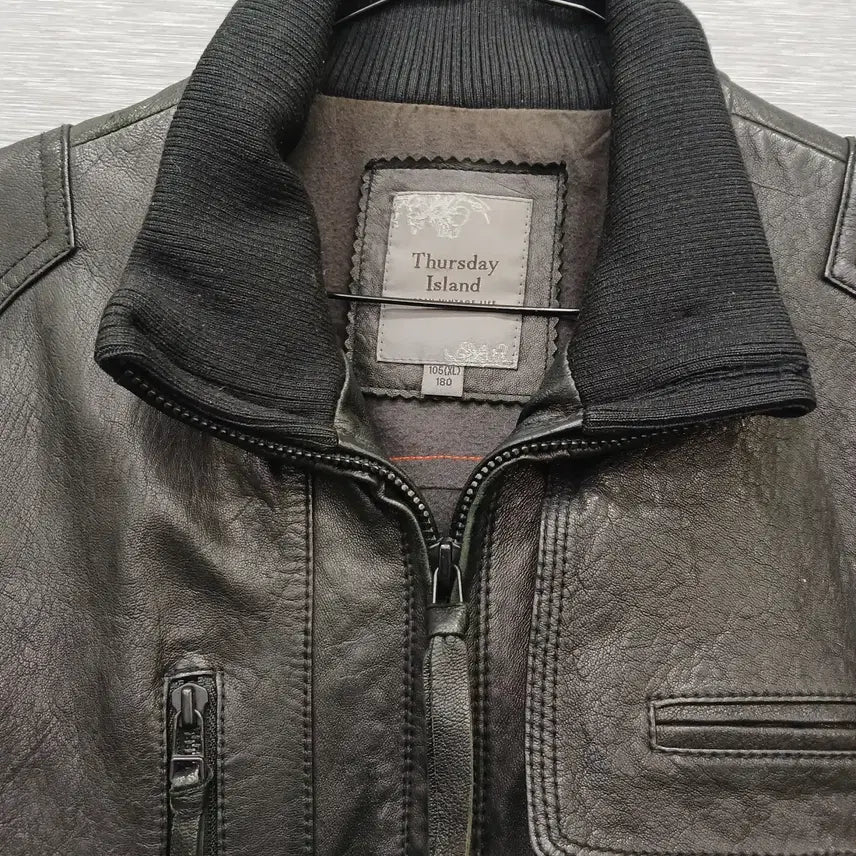 [BUNJANG] 3927 Sseolse Island Vintage Lambskin Leather Jacket / 3927 썰스 아일랜드 빈티지 양가죽 자켓 105
