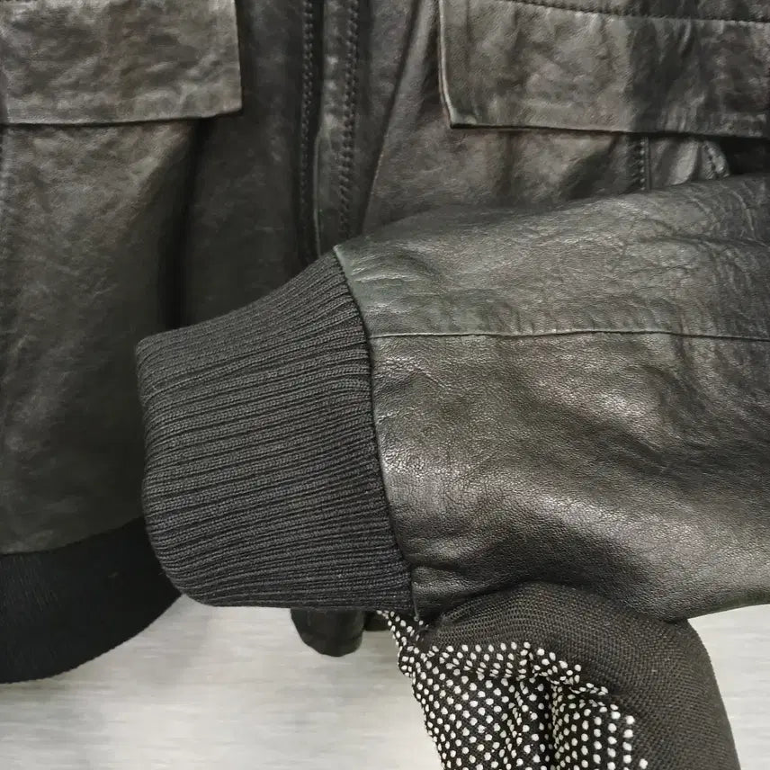 [BUNJANG] 3927 Sseolse Island Vintage Lambskin Leather Jacket / 3927 썰스 아일랜드 빈티지 양가죽 자켓 105