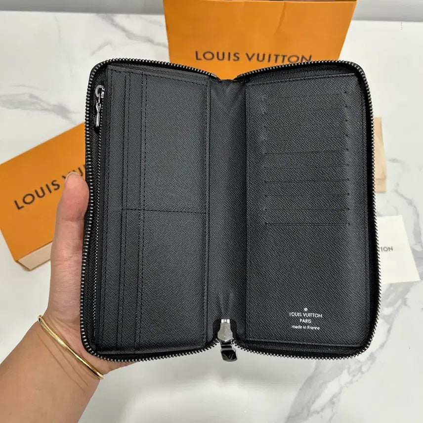 [BUNJANG] Louis Vuitton Eclipse Zippy Wallet Long Wallet / [정품]루이비통 이클립스 지피 월릿 지퍼돌이 장지갑