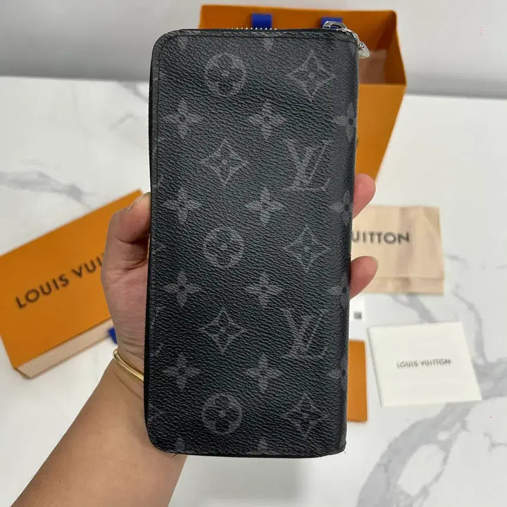[BUNJANG] Louis Vuitton Eclipse Zippy Wallet Long Wallet / [정품]루이비통 이클립스 지피 월릿 지퍼돌이 장지갑