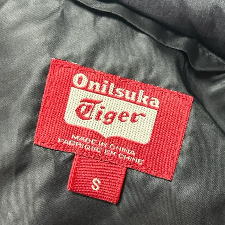 [BUNJANG] Onitsuka Tiger Camo Vintage Lightweight Padded Jacket / 오니츠카타이거 패딩 집업 카모 빈티지 경량패딩