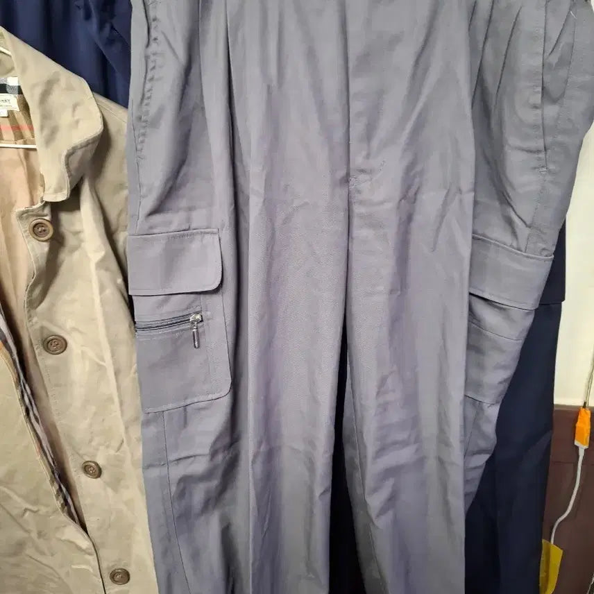 [BUNJANG] Gray Cargo Pants - Size 38 - New / 그레이 남성 카고 바지 38사이즈. 미사용
