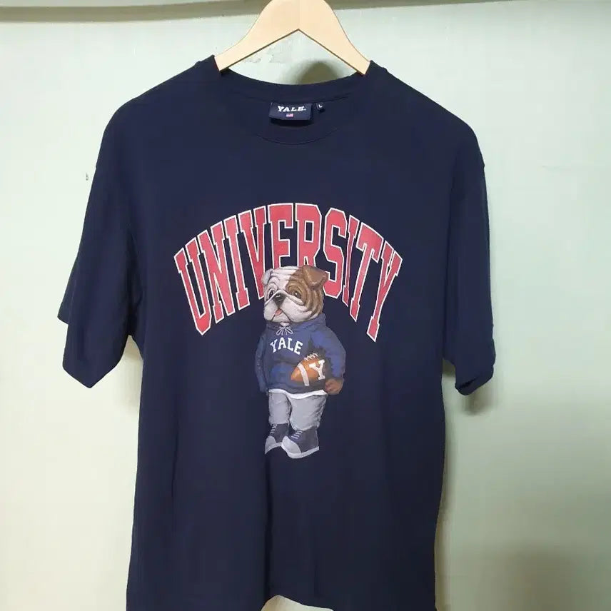 [BUNJANG] Yale Navy T-shirt L / 예일 반팔 티셔츠 L 100