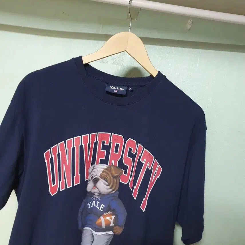 [BUNJANG] Yale Navy T-shirt L / 예일 반팔 티셔츠 L 100