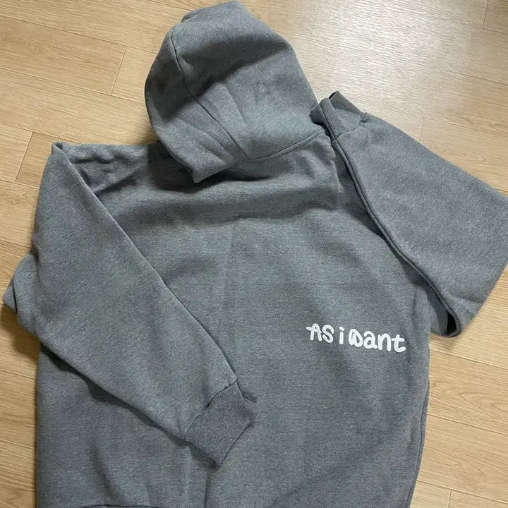 [BUNJANG] ASIWANT Hooded Zip-up Gray L New / 에즈아이원 ASIWANT 후드집업 L 회색 새상품