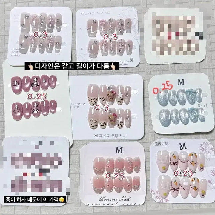 [BUNJANG] Handmade Nail Tips (M) Set / 수제네일팁(m) / 13