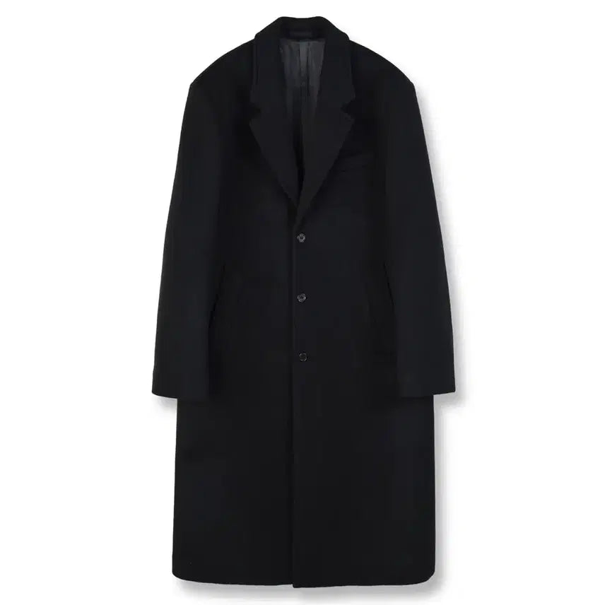 [BUNJANG] Brown Yard Oversized Chester Field Coat / [5] 브라운야드 오버사이즈 체스터 필드 코트 /블랙