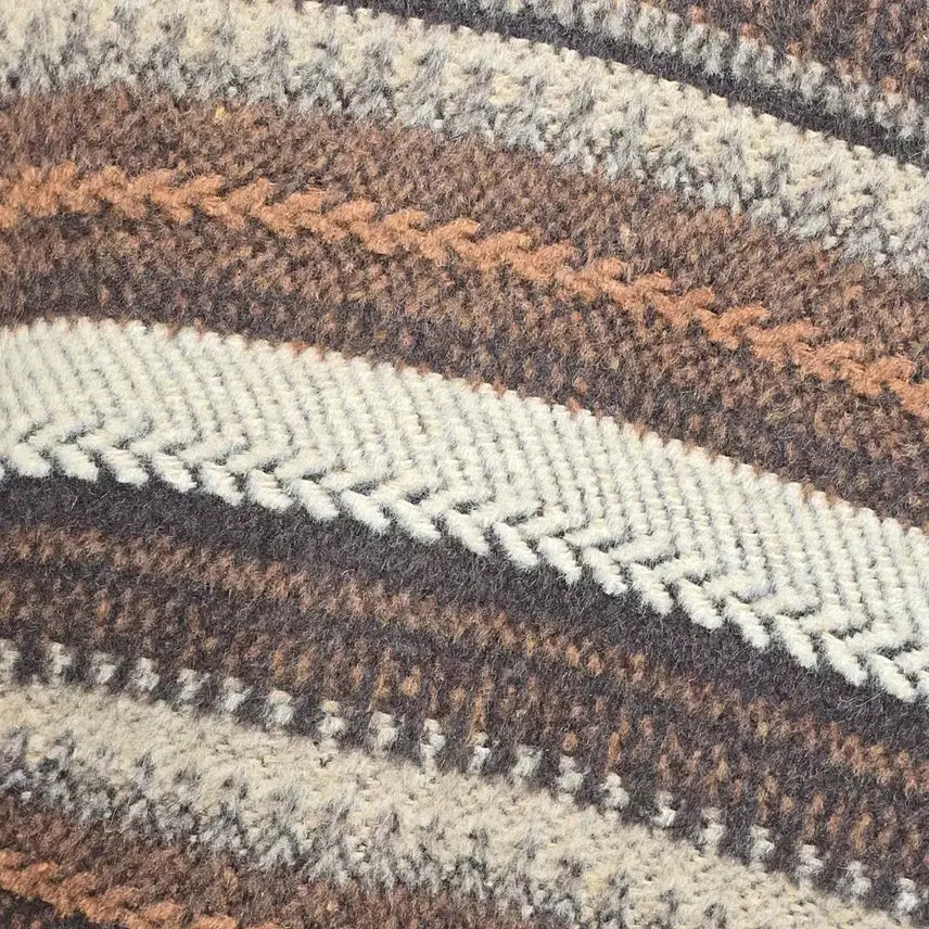[BUNJANG] Soulstaylog Brown Striped Knit A30013 / Soulstaylog 브라운 스트라이프 니트 A30013