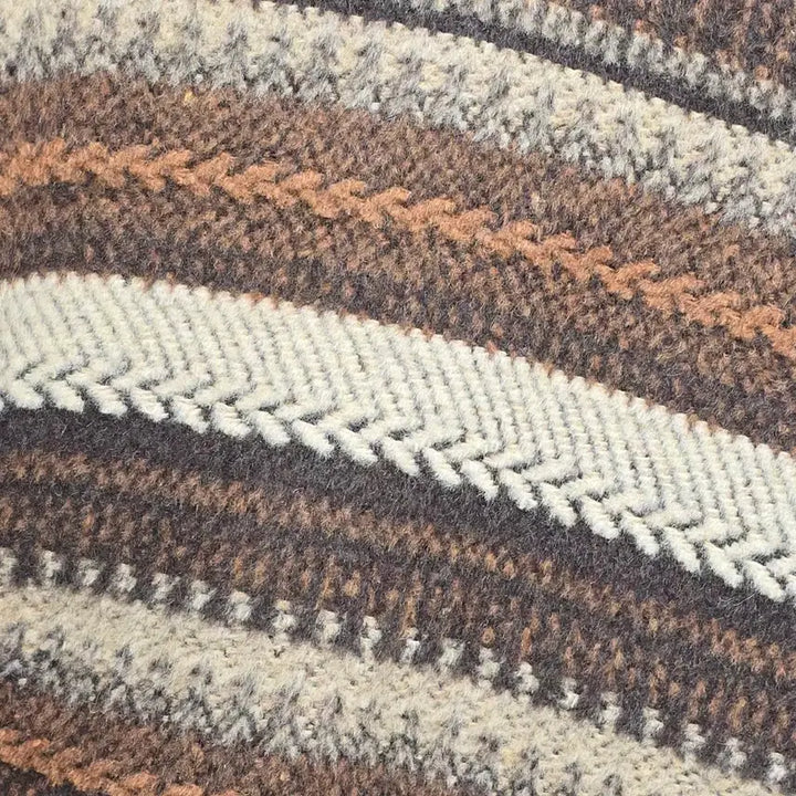 [BUNJANG] Soulstaylog Brown Striped Knit A30013 / Soulstaylog 브라운 스트라이프 니트 A30013