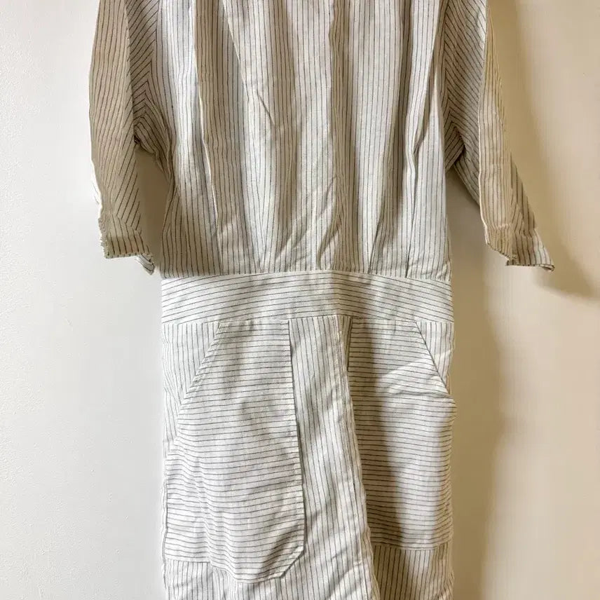 [BUNJANG] Slow and Linen Striped Dress / 슬로우앤드 원피스