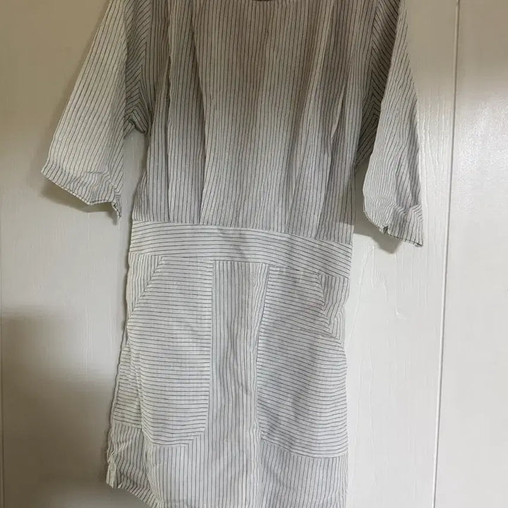 [BUNJANG] Slow and Linen Striped Dress / 슬로우앤드 원피스
