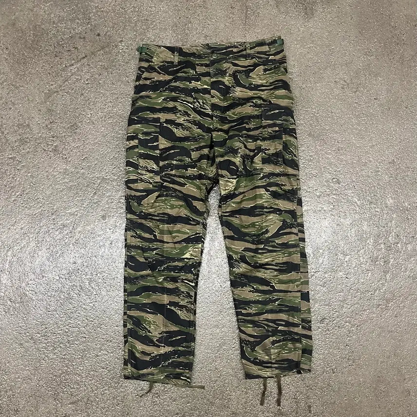 [BUNJANG] Vintage Tiger Camo Military Pants / 빈티지 타이거 카모 밀리터리 팬츠 (~38)