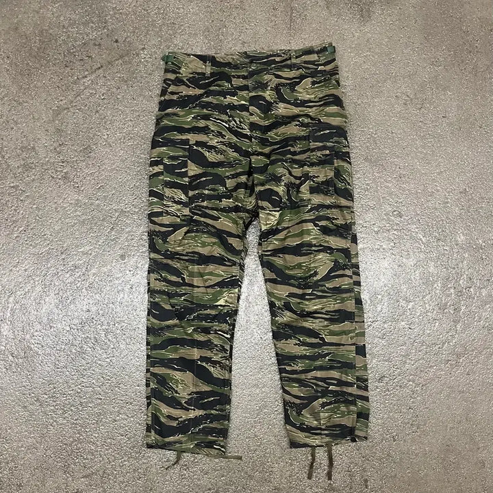[BUNJANG] Vintage Tiger Camo Military Pants / 빈티지 타이거 카모 밀리터리 팬츠 (~38)