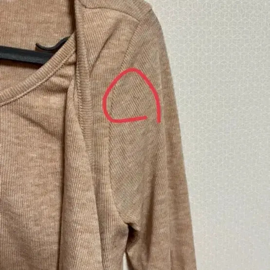 [BUNJANG] Purvitt Long Sleeve Knit Top / 퍼빗 랩 스타일 긴팔 티셔츠