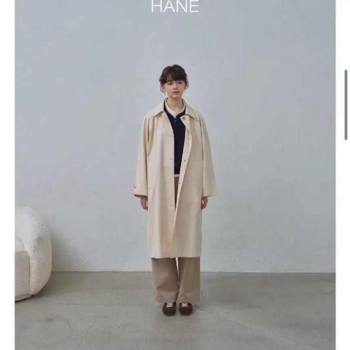 [BUNJANG] HANE Raglan Trench Coat - Ecru / HANE의 레글런 트렌치 코트   Ecru