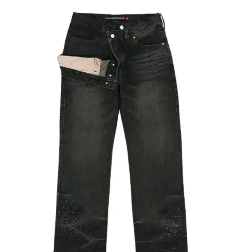 [BUNJANG] Anderson Bell Layered Black Jeans 28 / 앤더슨밸 레이어드 블랙진 28