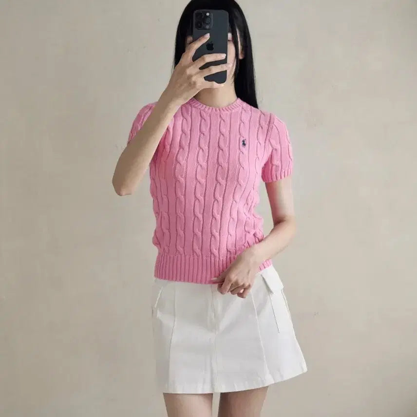 [BUNJANG] Polo Women New Wave Short-Sleeve Knit Top / 폴로 우먼 뉴웨이브 반팔니트