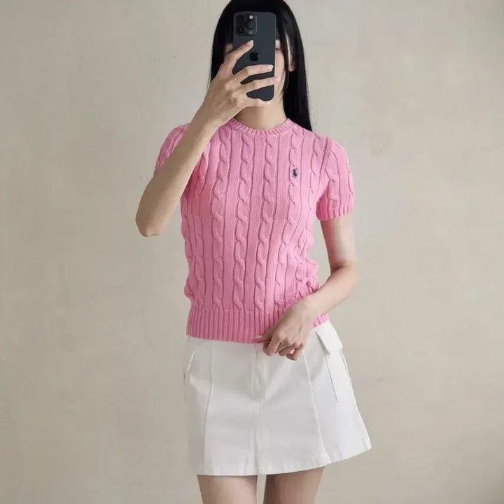 [BUNJANG] Polo Women New Wave Short-Sleeve Knit Top / 폴로 우먼 뉴웨이브 반팔니트