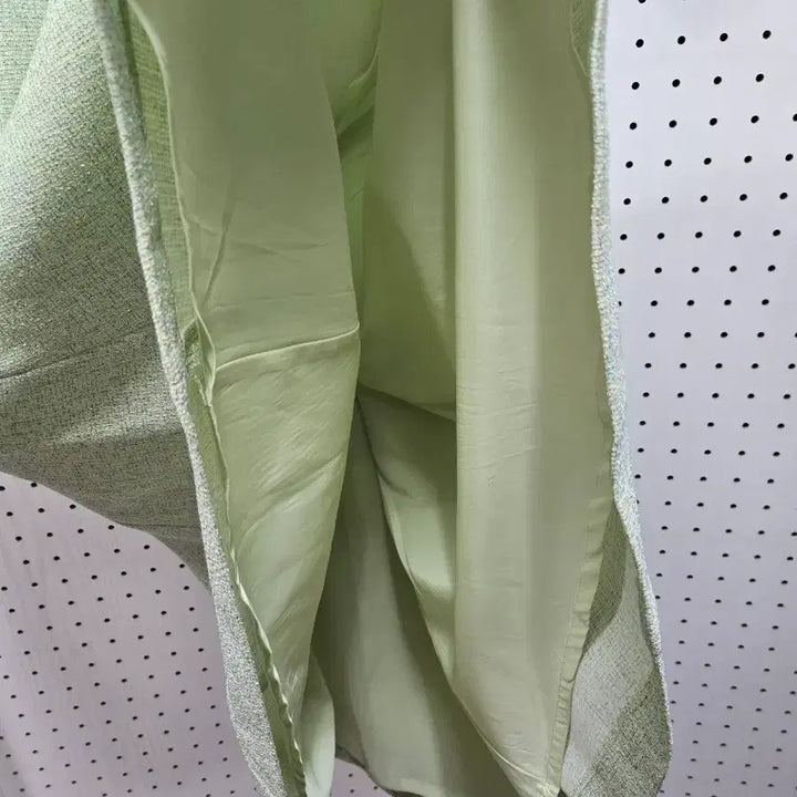 [BUNJANG] It Misha Mint Green Tweed Dress / (1314)잇미샤 민트 그린 트위드 원피스 카라넥 반팔