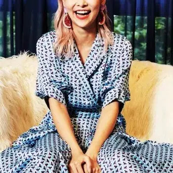 [BUNJANG] Renny Ron Mint Blue Wrap Dress / 송 해나착용/레니본 민트블루 랩원피스 폴1309