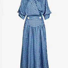 [BUNJANG] Renny Ron Mint Blue Wrap Dress / 송 해나착용/레니본 민트블루 랩원피스 폴1309