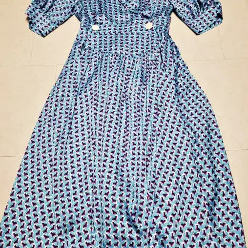 [BUNJANG] Renny Ron Mint Blue Wrap Dress / 송 해나착용/레니본 민트블루 랩원피스 폴1309
