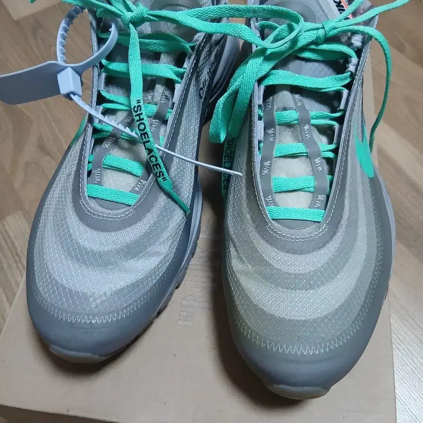 [BUNJANG] Nike Off-White The Ten Air Max 97 Menta Sneakers / [275] 나이키 오프화이트 더텐 맥스 97 멘타