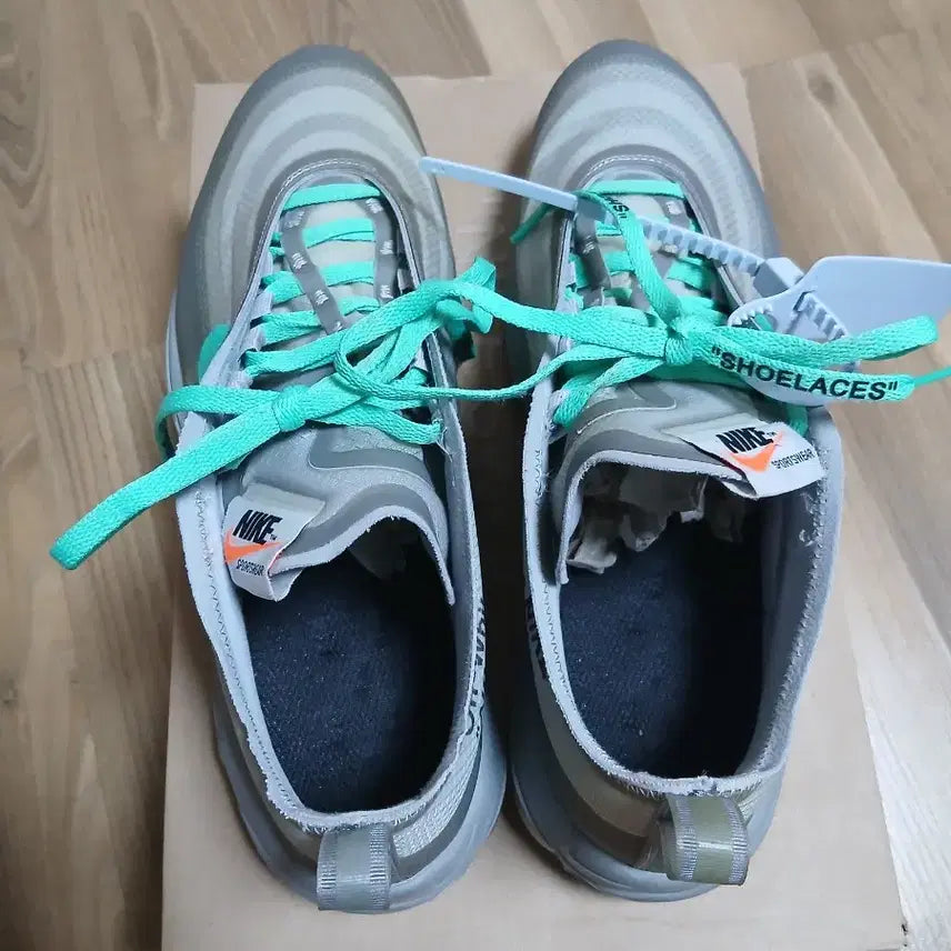 [BUNJANG] Nike Off-White The Ten Air Max 97 Menta Sneakers / [275] 나이키 오프화이트 더텐 맥스 97 멘타